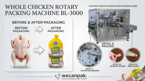 máquina automática de embalagem de frango